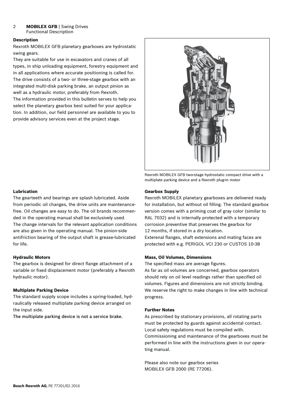 力士乐回转减速机GFB60技术参数
